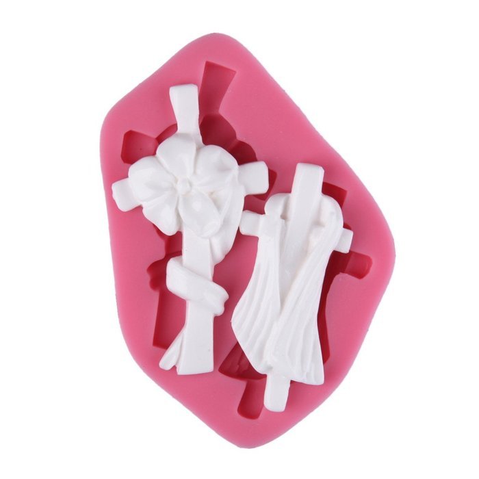 KookieMonsta Cross Shapes Silicone Mold for Soap Icing Muffin Fondant Decoration Cake Decorating Mold N2