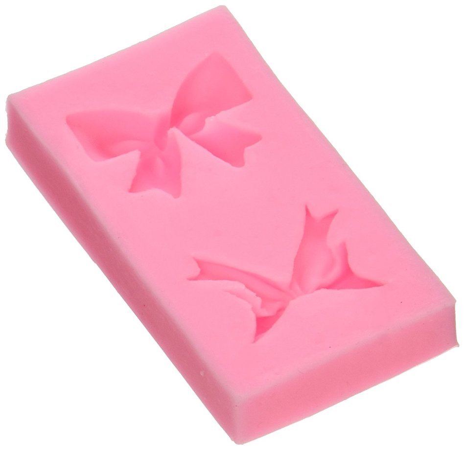 Longzang F0270 Bowknot Fondant Silicone Sugar Mold, Small