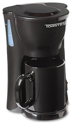 Toastess International TFC-326 1 Cup Coffeemaker, Black
