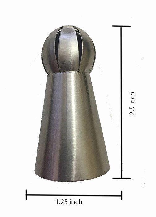 New Ball Russian Stainless Steel Tips Tulip Sphere Whip Cream Buttercream Icing Piping Nozzles DIY Baking Tools... N12