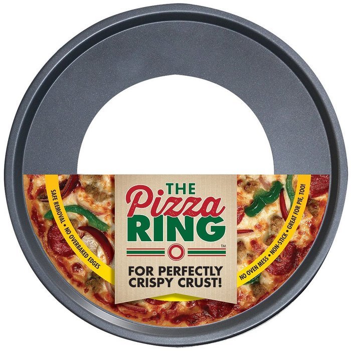 The Pizza Ring 14" Nonstick No Mess Pizza Pan For Perfectly Crispy Crust