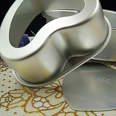 Y&XL&H 5 inch Metal Love Heart Shape Cake Mold Detachable Live Bottom Pastry Mould