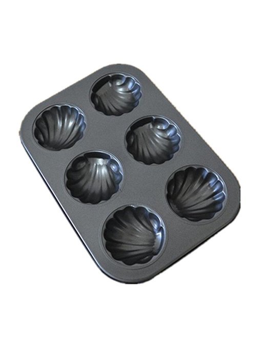 Non-Stick Madeleine Pans,Cake Mold 6-cup N2