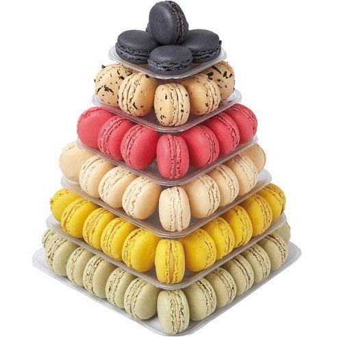 9 Tier Square Macaron Tower Macaron Stand to Hold 210 Macarons