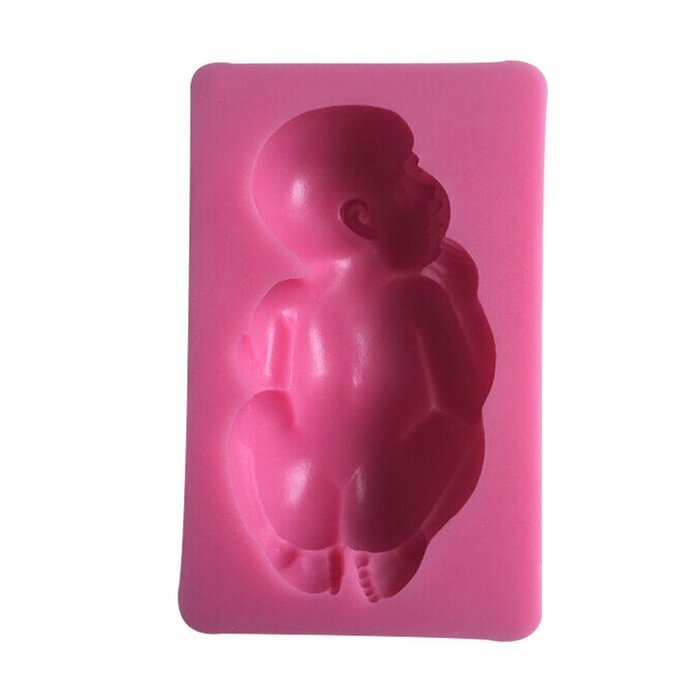 LYNCH Sleeping Baby Shaped Silicone Mold Sugarcraft Chocolate Cake Decorating Tools,Pink N5