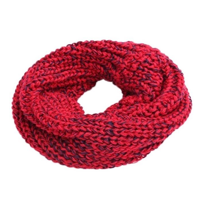 Morecome Autumn Winter Boys Girls Scarf O Ring Neck Keep Warm Scarves (Pink) N5