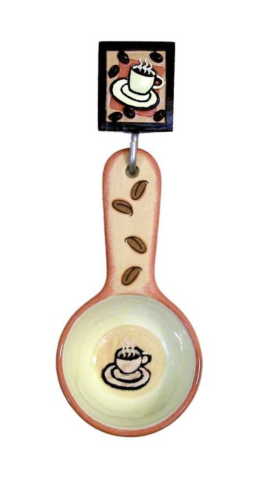 Ganz Ceramic Coffee Measuring Cup with Hanging Hook - 1/2 Cup