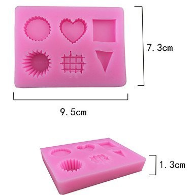 Sher The Sweety Type Candy Fondant Cake Molds For The Kitchen Baking Molds 7.39.51.3cm N3