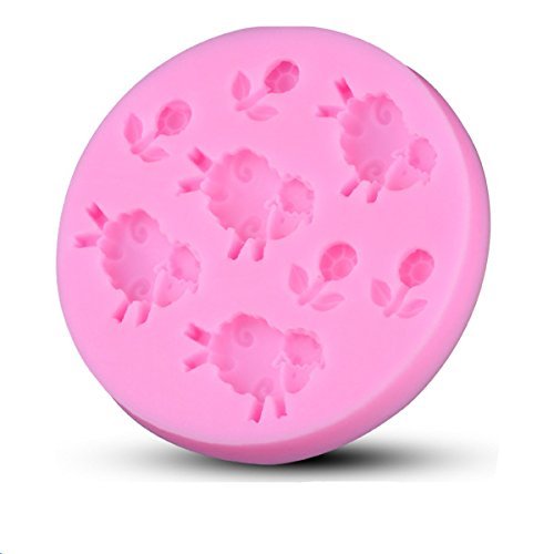 Flower And Sheep Shaped Food Grade Silicone Mold by uGen! Soap Ice Cake Mold. Sugarcraft Chocolate Candy Fondant...