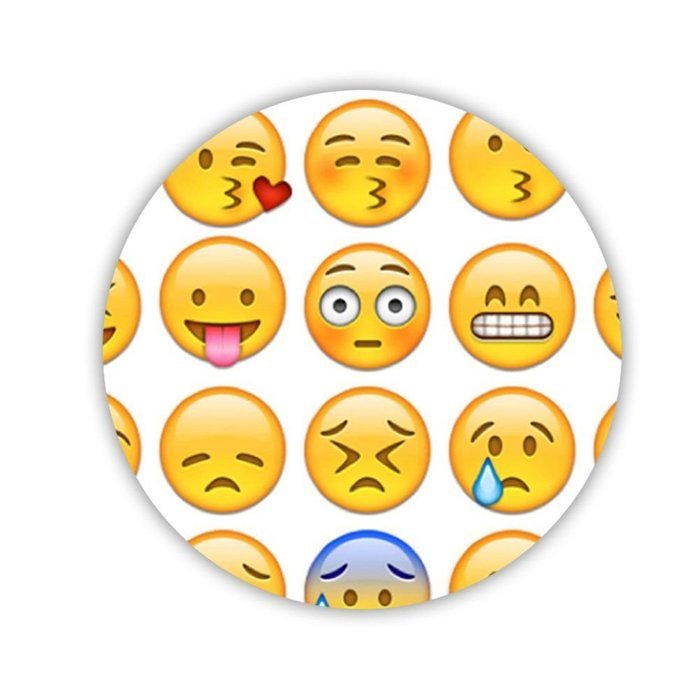 Generic Durable Made By Mdf Printed Emoji 1 Coaster N8