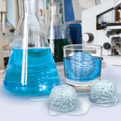 Autek Brain Shaped Ice Freeze Cube Silicone Tray Maker Mold N3