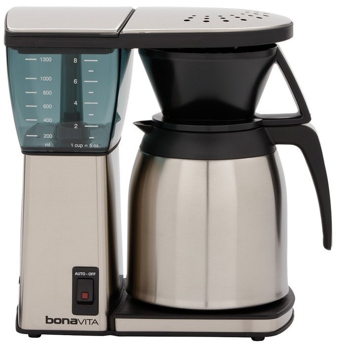 Bonavita BV1800SS 8-Cup Original Coffee Brewer, Stainless Steel N3