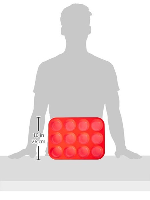 A&R SILICONE PRODUCTS Mini Muffin Pans, Premium Cupcakes Pan Shapes, Non-stick, BPA-Free Food Grade Mold Material... N4