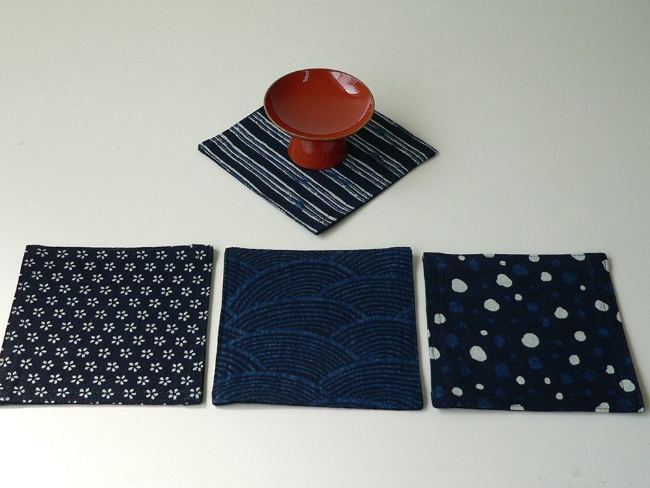 CYBERL Japanese Coaster/ Cocktail Napkins Set of Nine / Best for Matcha Bowls N4