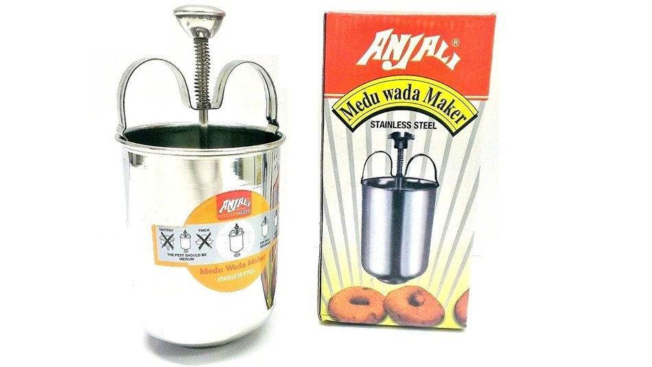 Anjali Medu Vada/Doughnut Donut Maker, Stainless Steel N2