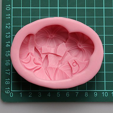 Sher Morning Glory Chocolate Silicone Molds,Cake Molds,Soap Molds,Decoration Tools Bakeware