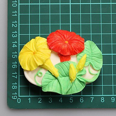 Sher Morning Glory Chocolate Silicone Molds,Cake Molds,Soap Molds,Decoration Tools Bakeware N2