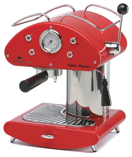 Espressione Caf&eacute; Retro Espresso Machine, Red