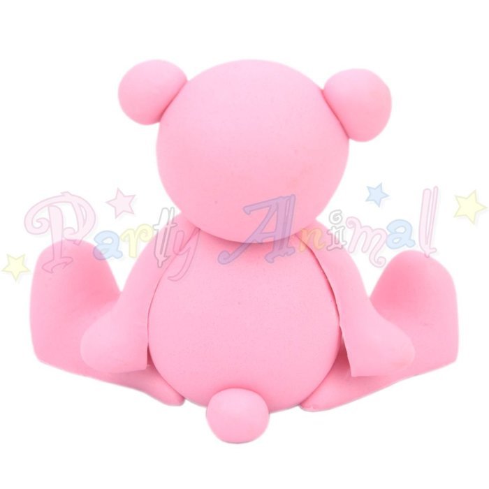 Cake Star Topper - Pink Teddy Bear - Cake Decoration Baby / Christening Celebration Topper N2