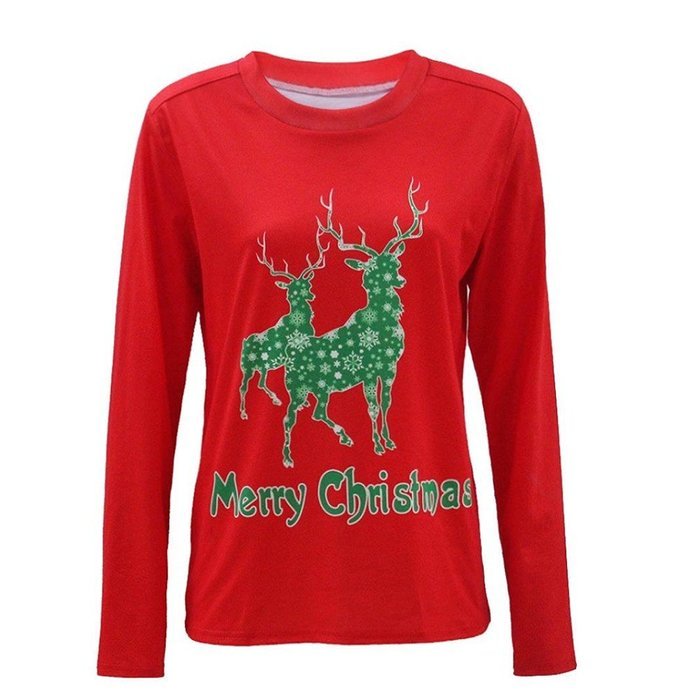 Sweatshirt,Morecome Women Long Sleeve Pullover Sweatshirt Santa Claus Christmas Tops N26