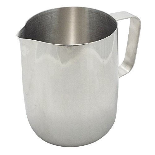 Mian 12 Ounce Stainless Steel Steamed Milk Frothing Pitcher