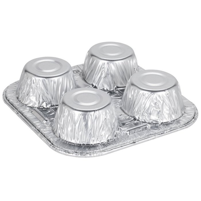 Jumbo Foil Muffin & Cupcake Pan 4 Cavity [5 PACK] N3