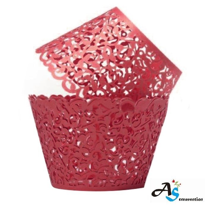 A&S Creavention Vine Cupcake Holders Filigree Vine Designed Decor Wrapper Wraps Cupcake Muffin Paper Holders -... N24