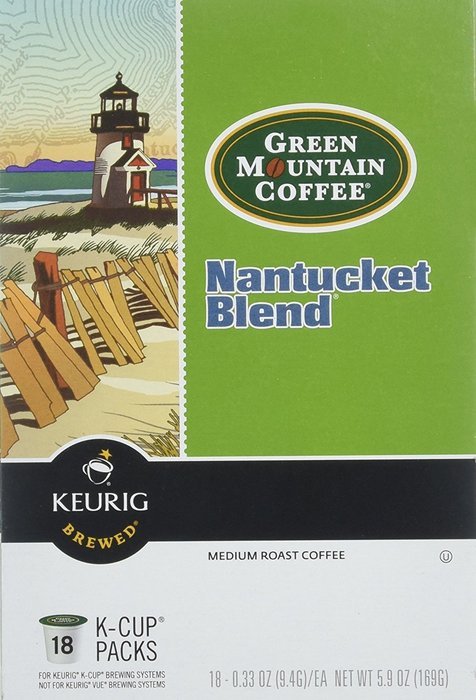 Keurig 15508 K-Cup Mini-Brewers, Green Mountain Nantucket Blend-18 cups N3