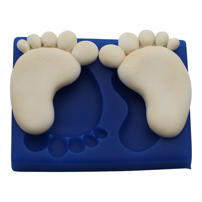 First Impressions Molds B227 Silicone Mold, Large Baby Feet N2