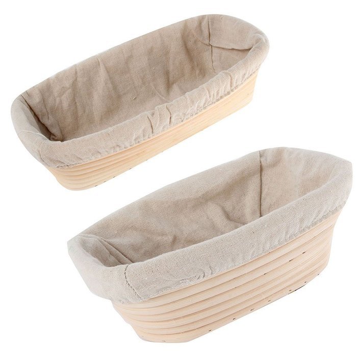 EXIU Banneton Bread Proofing Basket with Linen Liner N4