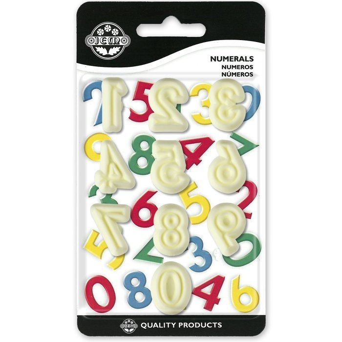 PME 10-Piece Plastic Cutter Set, Numerals 0-9