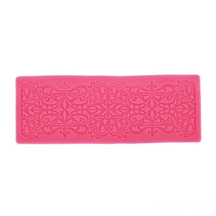 KookieMonsta Vintage Pattern Silicone Fondant Mold Lace Mat Cake Border Decorating Tools N3
