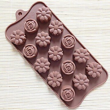 Sher 15 Hole Rose Shape Cake Mold