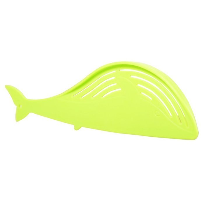 Braceus Kitchen Plastic Whale Shape Spoon Rice Washer Filter Strainer - Blue N11