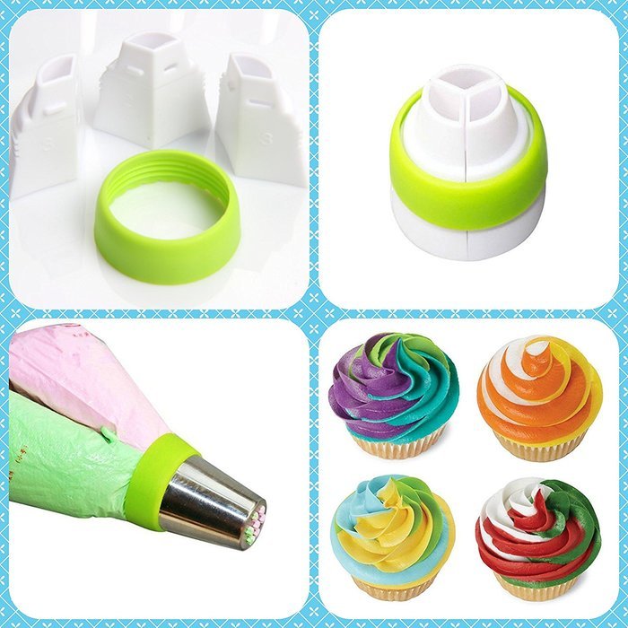 K&S Artisan Professional Quality 56 pcs Russian Piping Tips Set(XLarge 35 tips+20 Piping Bags+Coupler) 304 Stainless... N13