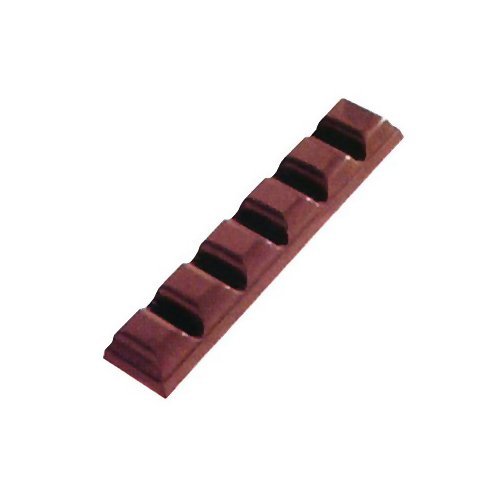 Fat Daddio's Polycarbonate 6-Square Bar Candy Mold 7-Bars Per Tray