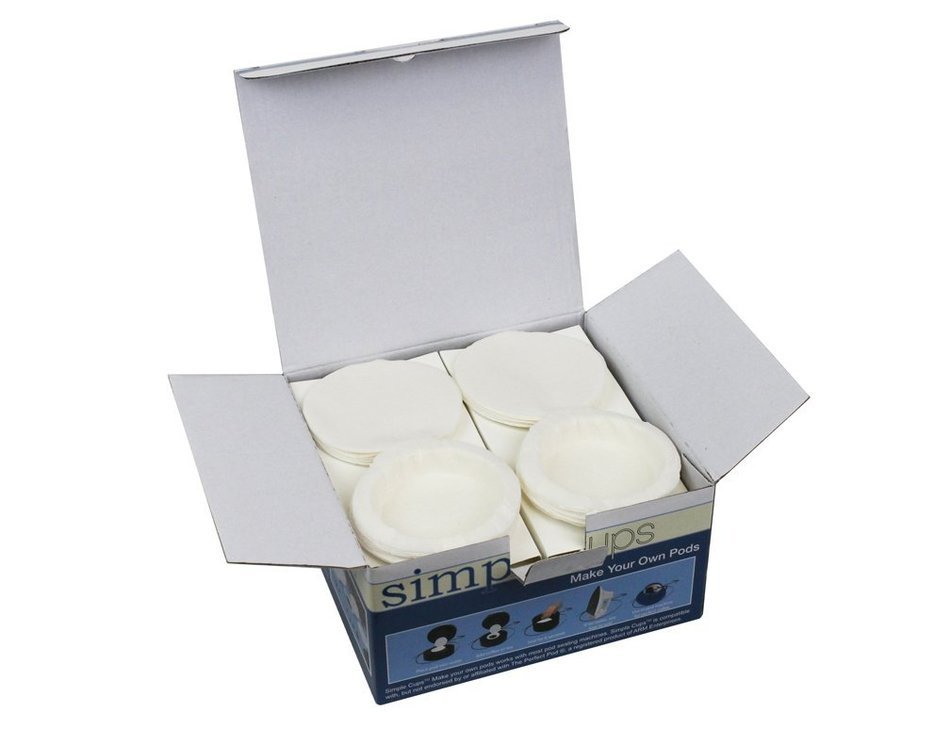 Coffee Pod Replacement Filters for Coffee Pod Brewers - Make Your Own Disposable Pods - 200 Pack By Simple Cups N3