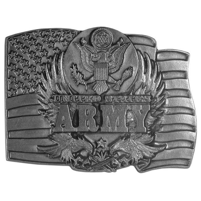 U.S. Army & Flag Belt Buckle
