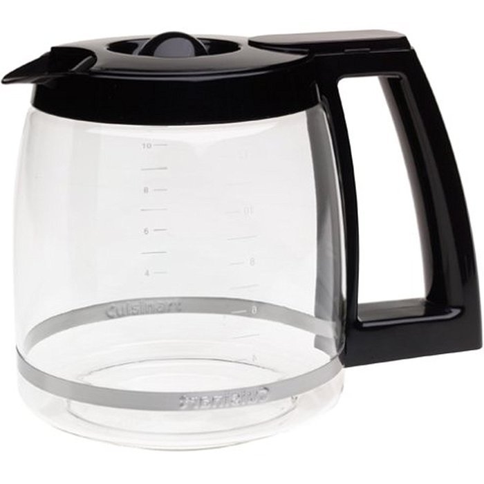First4Spares Replacement Coffee Maker Machine Glass Carafe Jug for Cuisinart DCC-1200PRC, Black