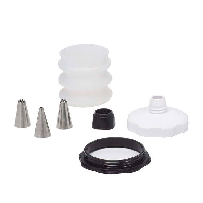 OXO Good Grips Baker's 8-Piece Silicone Decorating Bottle Kit, Clear/Red N10