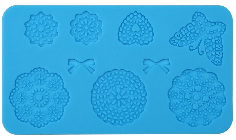 5pc Cake Decorating Molds- Premium Silicone Decoration Molds for Sugarcraft, Fondant, Gumpaste, Resin Mold, Lace... N2