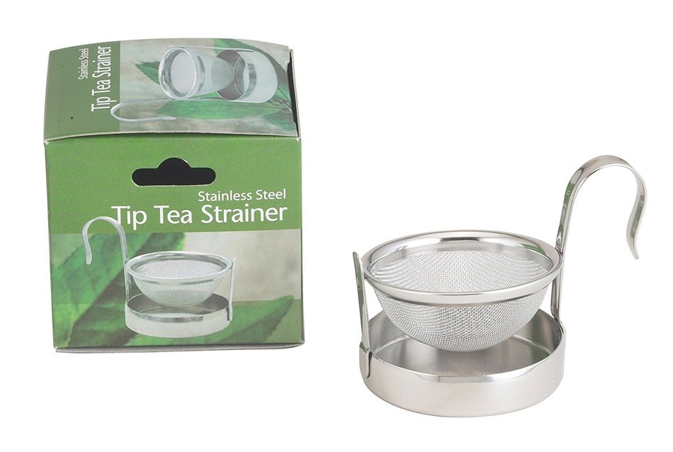 HIC Fine Mesh Tea Strainer Set, 18/8 Stainless Steel, 2.5-Inch N4