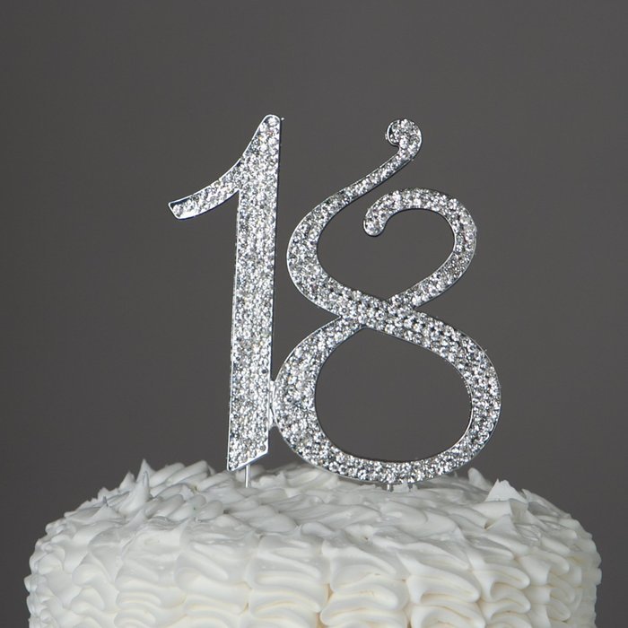 Birthday Crystal Cake Toppers Sparkling Bling Birthday Cake Toppers (50th Birthday Caketop Gold) N8