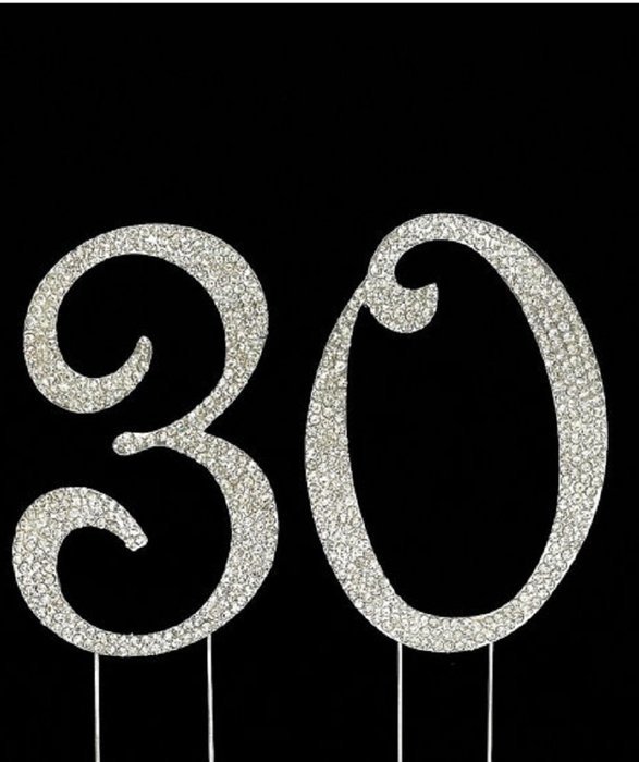 Birthday Crystal Cake Toppers Sparkling Bling Birthday Cake Toppers (50th Birthday Caketop Gold) N9