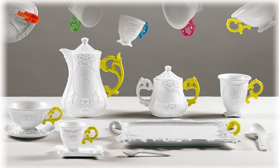 Seletti I-Ware Espresso Set, Fuchsia N4