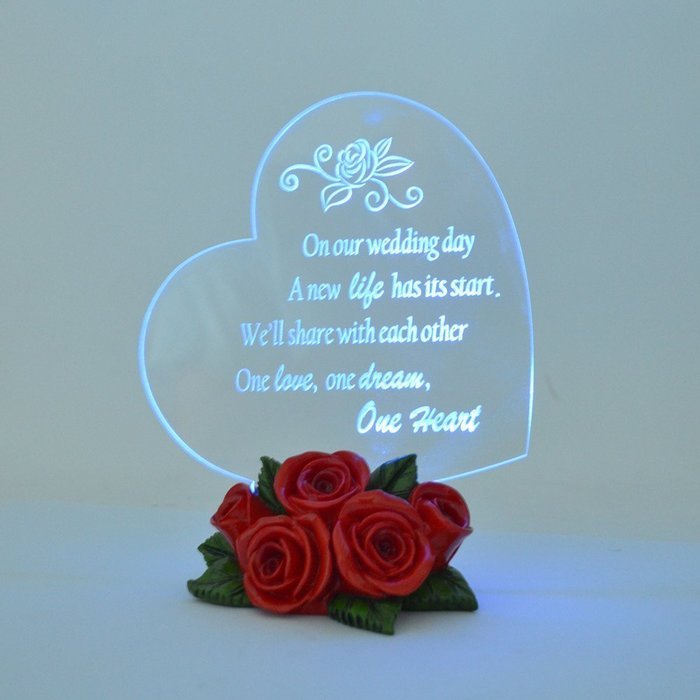 Gift Garden Heart Shaped LED Light N19