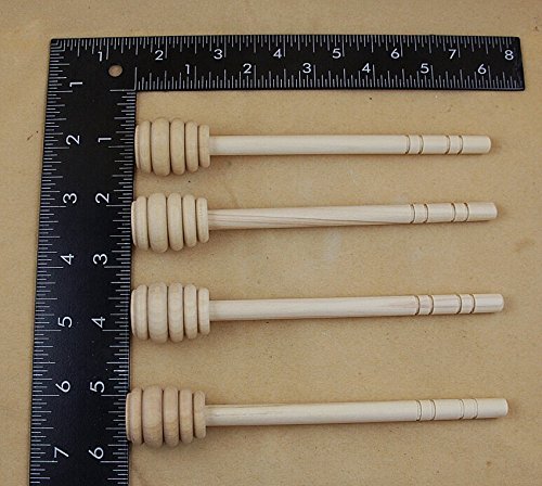 Pack Of 50 Pieces 6 Inch Wood Honey Dipper Tick Spoon Dip Drizzler   5679874 