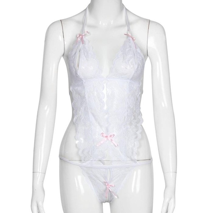 Underwear, PHOTNO Lace Lady Underwear Nightwear Sleepwear Babydoll Dress Jumpsuits lingerie N11