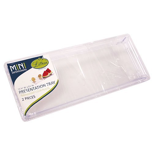 Lillian Tablesettings 2-Piece 5.5 by 13.5-Inch Rectangle Presentation Trays Set, Mini N4