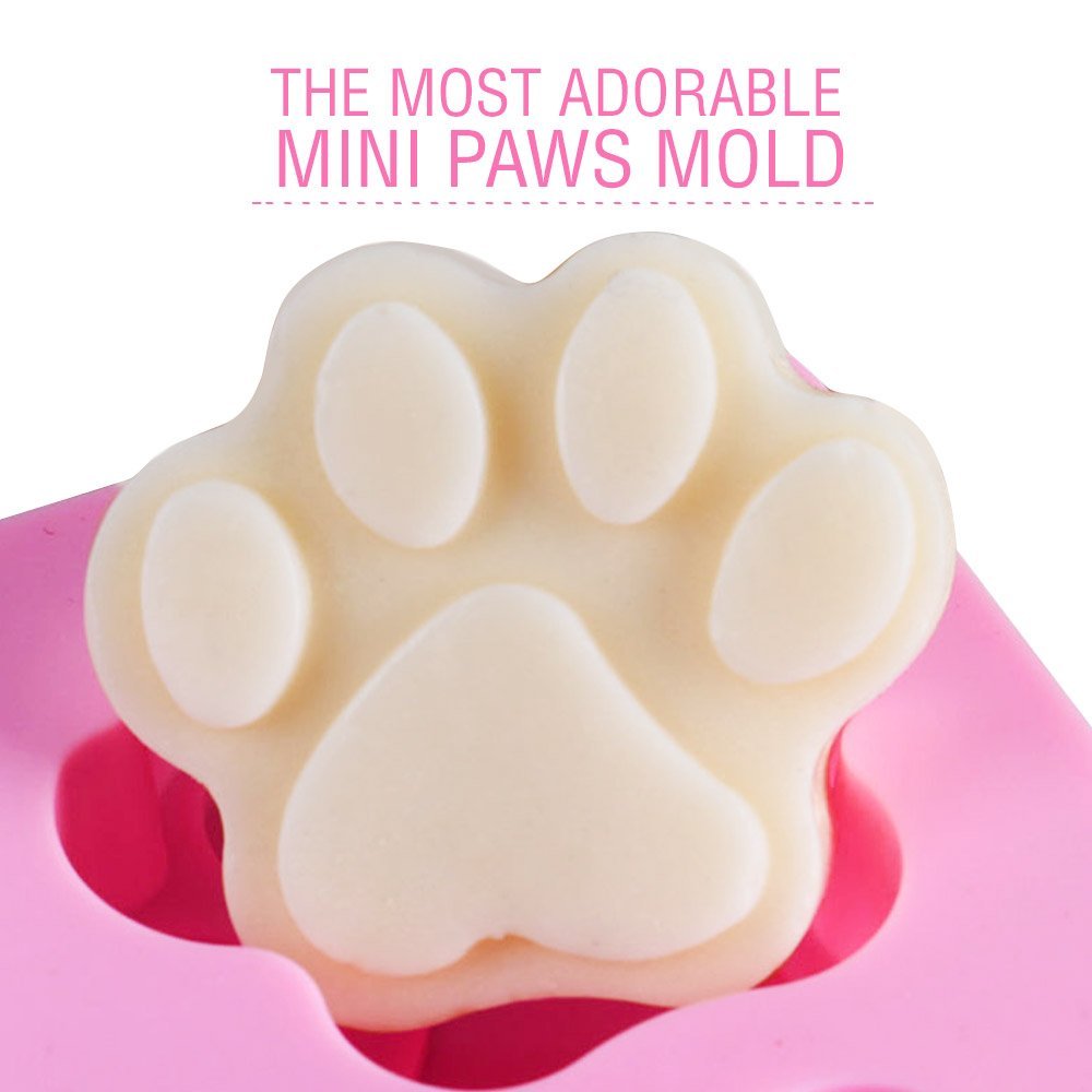 Dog Paws Mold | 2 pcs Adorable Mini Paw-shaped 10 Cavities Baking Mold ...